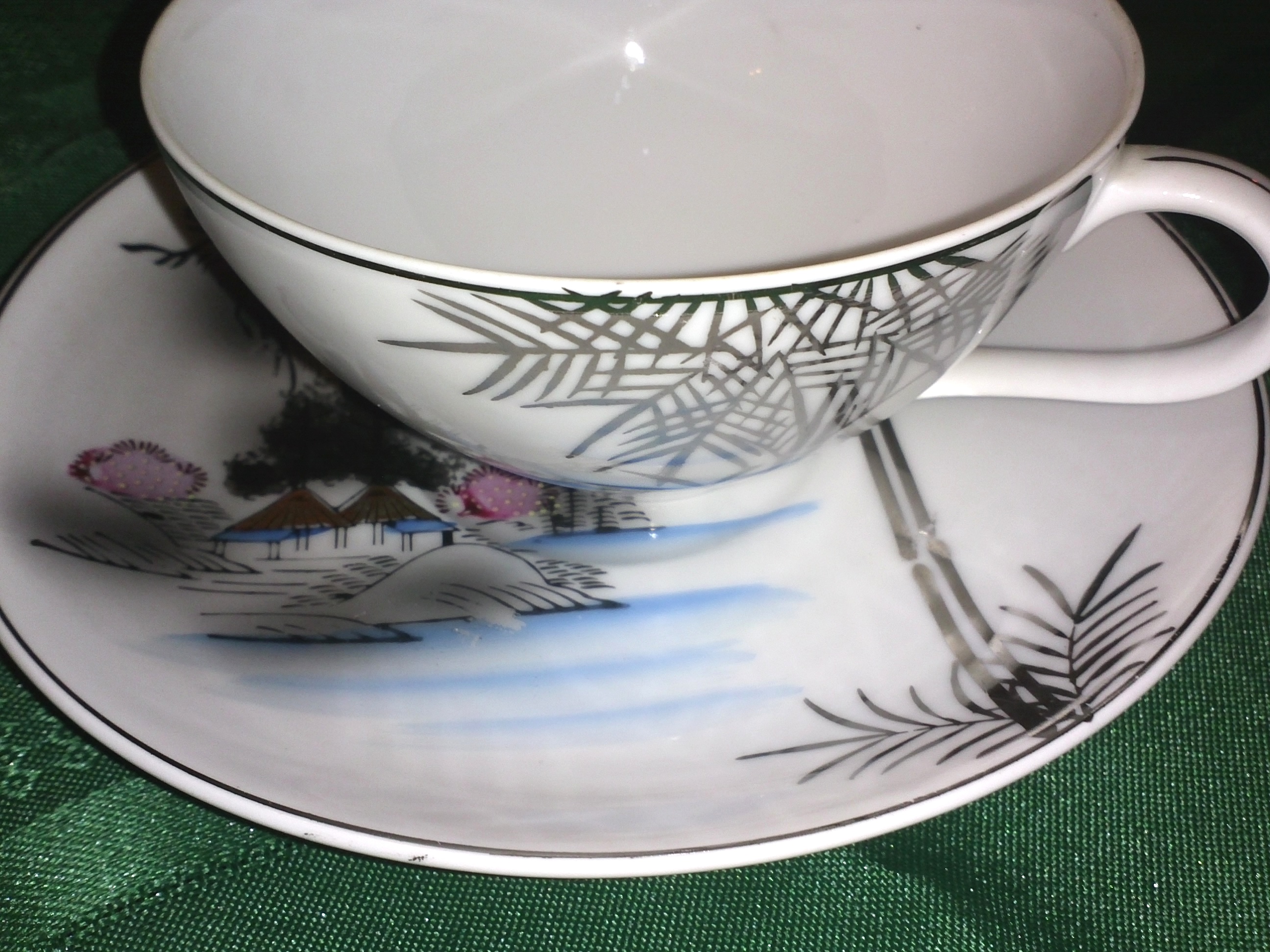 Vintage 95 piece Mitake Fine Porcelain China Dinnerware 50's Naha